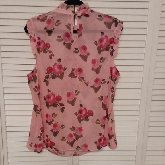 Fashion Nova Pink Floral Ruffle Blouse - Picture 6 of 7